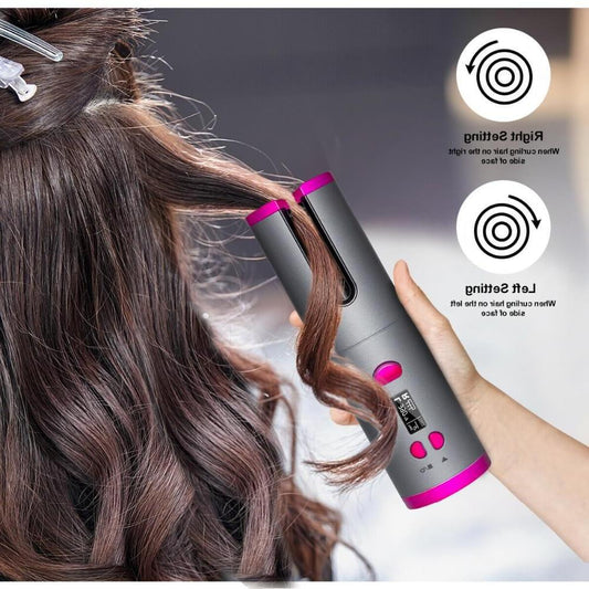 Cordless Automatic Electric Hair Curler Iron Wireless Curling Iron